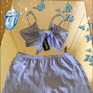 Boohoo blue set